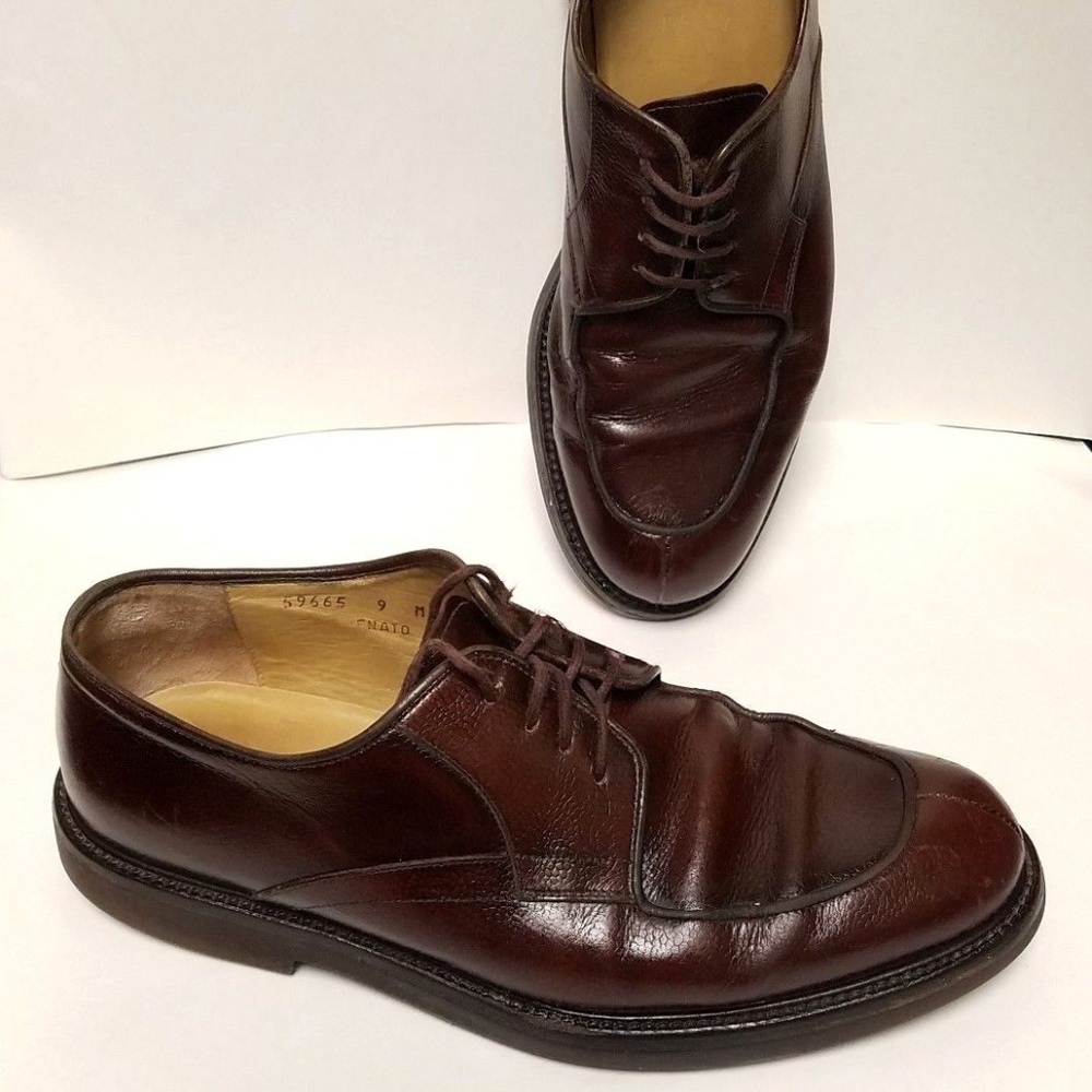 Bruno Magli Renato Pebbled Leather Oxford Shoes